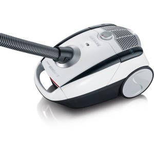Severin S'Power Snowlight BC 7035 Bodenstaubsauger in Weiß und Grau.