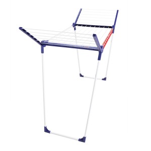 Leifheit Wäscheständer Pegasus 150 Solid Slim, schmaler Flügelwäscheständer mit 15 m Trockenlänge.