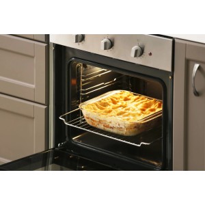 Paulmann G9 Leuchtmittel 40W im Backofen mit Lasagne. Speziallampe für warmweißes Licht.