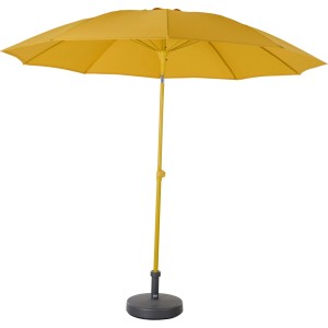 Siena Garden Marktschirm, Ø 270 cm, Curry, mit Schieber zum einfachen Öffnen und Schließen.