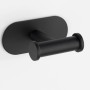 Wenko Turbo-Loc Wandhaken Duo Orea Black, Edelstahl, zur Handtuchaufbewahrung.