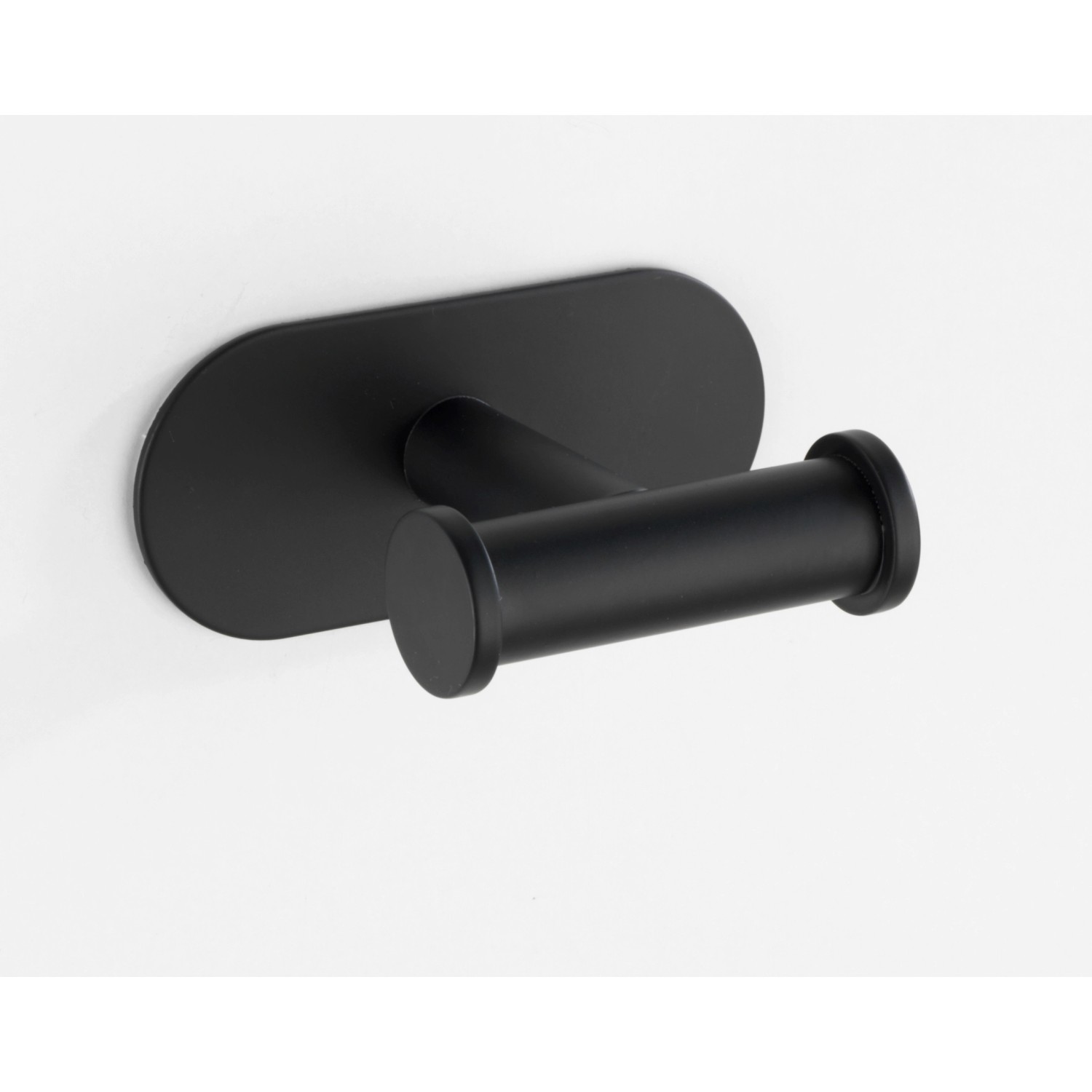 Wenko Turbo-Loc Wandhaken Duo Orea Black, Edelstahl, zur Handtuchaufbewahrung.
