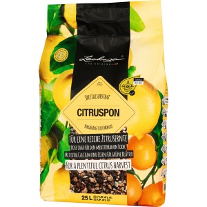 Lechuza Citrus Pon Pflanzsubstrat 25L: Zitruserde für Kübelpflanzen, mit Langzeitdünger und Lava.