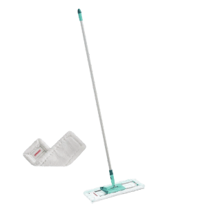 Leifheit Bodenwischer Profi XL Micro Duo Alu mit Superduster XL Türkis-Silber