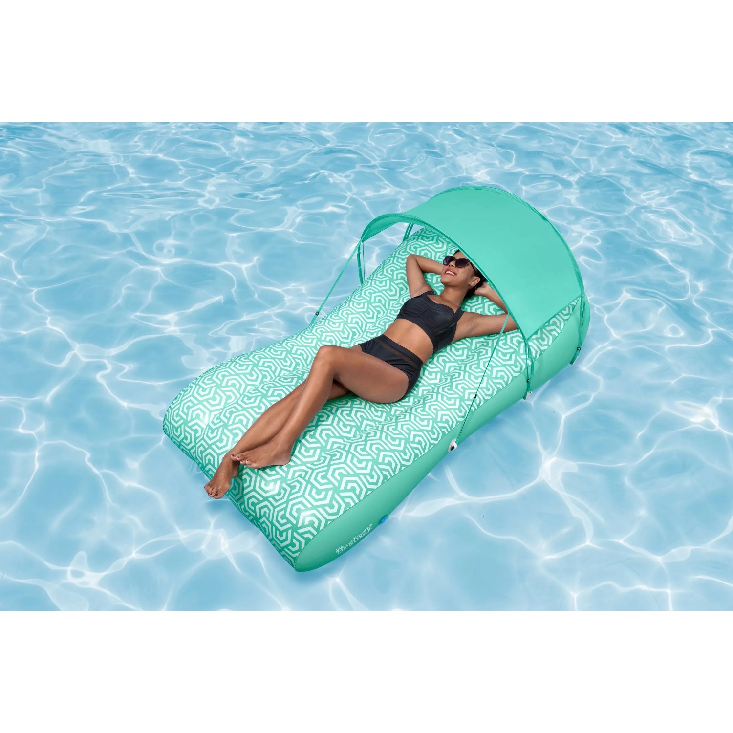 Bestway Luftmatratze Comfy Chill mit Sonnenschutzdach 178 cm x 102 cm kaufen bei OBI
