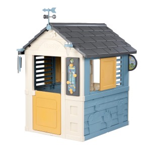 Smoby 4-Seasons Spielhaus mit Wetterstation, 143x98x110cm, ideal für Kinder ab 2 Jahren.