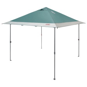 Coleman FastPitch OnePush Shelter M, grün-weißes Camping Zelt mit schneller Montage.