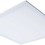 Quadratische, dimmbare LED-Deckenleuchte Nico, 45 cm, mit weißem Rahmen. Lichtfarbe per Fernbedienung einstellbar.