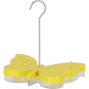 Esschert Futterschale für Schmetterlinge 23,3 cm x 22,6 cm x 16,4 cm Gelb