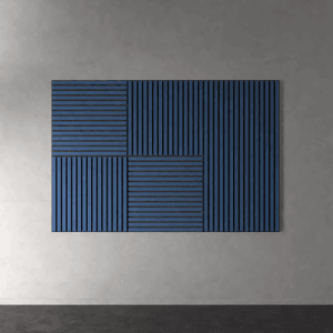 Akustikpaneel Lino Midnight Blue, 2er-Set, zur Wand- und Deckendämmung und zur Verbesserung der Raumakustik.