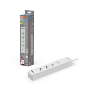 Osram Smart-WiFi-Steckdosenleiste Multipower 31,5 x 6,2 x 4 cm Weiß