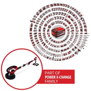 Einhell Akku-Trockenbauschleifer TP-DW 18/225 Li Solo, Teil der Power X-Change Familie.
