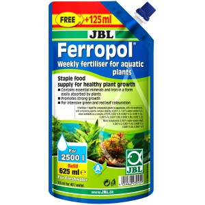 JBL Ferropol Nachfüllpack 625ml, Basisdünger für Wasserpflanzen im Aquarium.
