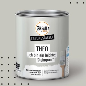 CREATE! by OBI Lieblingsfarben Buntlack Theo Steingrau seidenmatt 750ml