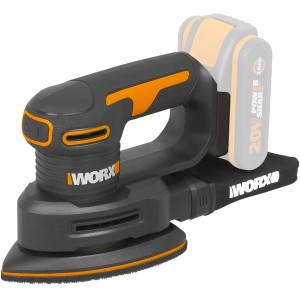 Worx Akku-Dreieckschleifer WX822.9 Solo 20 V, ideal zum Schleifen von Ecken und Kanten.