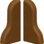 2 Nussbaum Endkappen Classic 40 für Laminat- und Parkett-Zubehör.