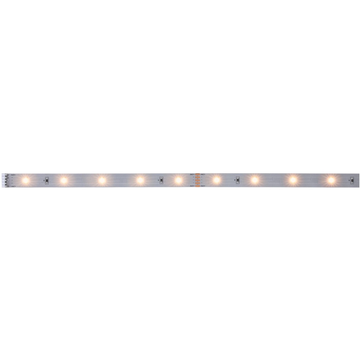 Paulmann MaxLED 250 LED-Streifen, 1 m, warmweiß, silberfarben.