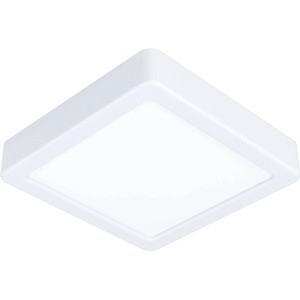 Eckige, weiße Eglo LED Aufbauleuchte Fueva 5 für die Decke mit neutralweißem Licht.