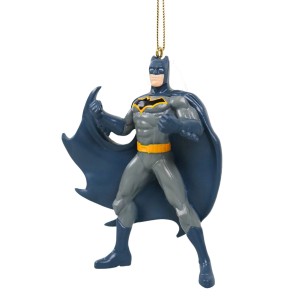 Warner Brothers Weihnachtsanhänger: 3D Batman Figur mit Umhang, 9 cm, für den Weihnachtsbaum.