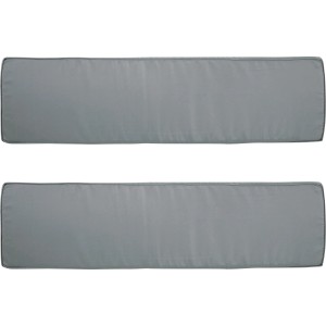 Kissenhüllenset für Kulikup Kinder-Gartenmöbel, 2 graue Sitzkissenbezüge.