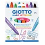 Giotto Magic Lettering Stifte, 8 Farben, mit Spezialspitze für kreatives Schreiben.