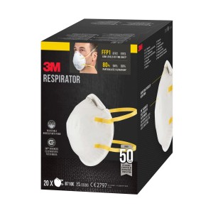 3M Atemschutzmaske ohne Ventil FFP1 20er-Pack