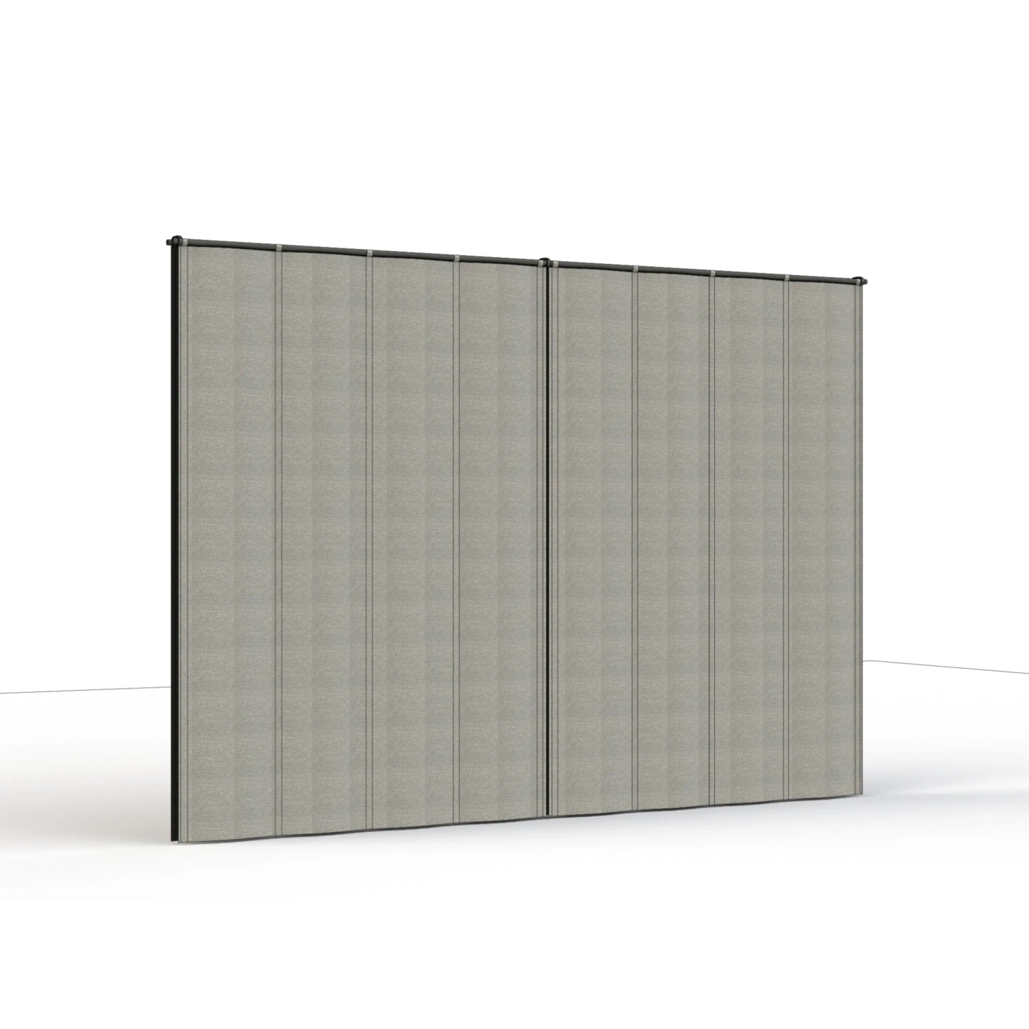 Siena Garden Seitenteile Silber-Grau für Schattenmanufaktur, 300x210 cm, Sicht- und Insektenschutz.