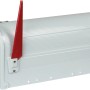 Burg Wächter US-Mailbox 891 Weiß: Weißer Briefkasten mit roter, schwenkbarer Fahne.
