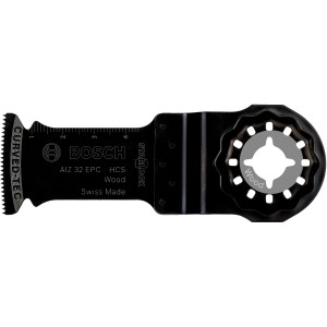 Bosch Starlock AIZ 32 EPC Wood Tauchsägeblatt für Multifunktionswerkzeug, geeignet für Holzarbeiten.