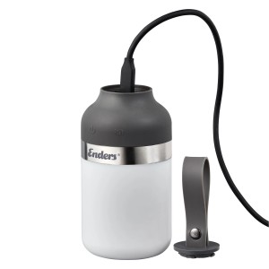 Enders Campingleuchte Luvo: LED-Lampe mit warmweiß, kaltweiß und RGB, dimmbar, mit USB-Ladekabel.