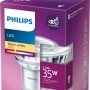 Philips LED GU10 Leuchtmittel, 3,5W, warmweiß, in Produktverpackung.