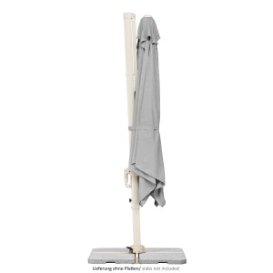 Schneider Ampelschirm Rhodos Twist Comfy 300 cm x 300 cm Greige