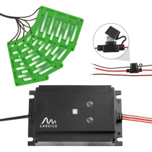 Gardigo Marder-Schock Profi: Marderschreck mit Ultraschall, LED-Blitz und Hochspannung.