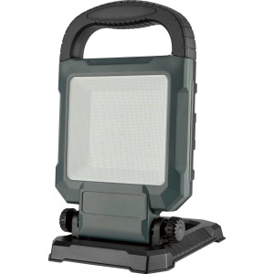 LED-Baustrahler: Arbeitsleuchte mit 45 W, 4.050 lm, 33,5x18,5x6 cm, flexibel aufstellbar.