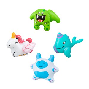 Bestway Badespielzeug Puffy Pals, 4-fach sortiert: Yeti, Einhorn, Wal, Monster.