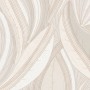 A.S. Creation Vliestapete mit floralem Blätter-Design in Creme-Weiß.