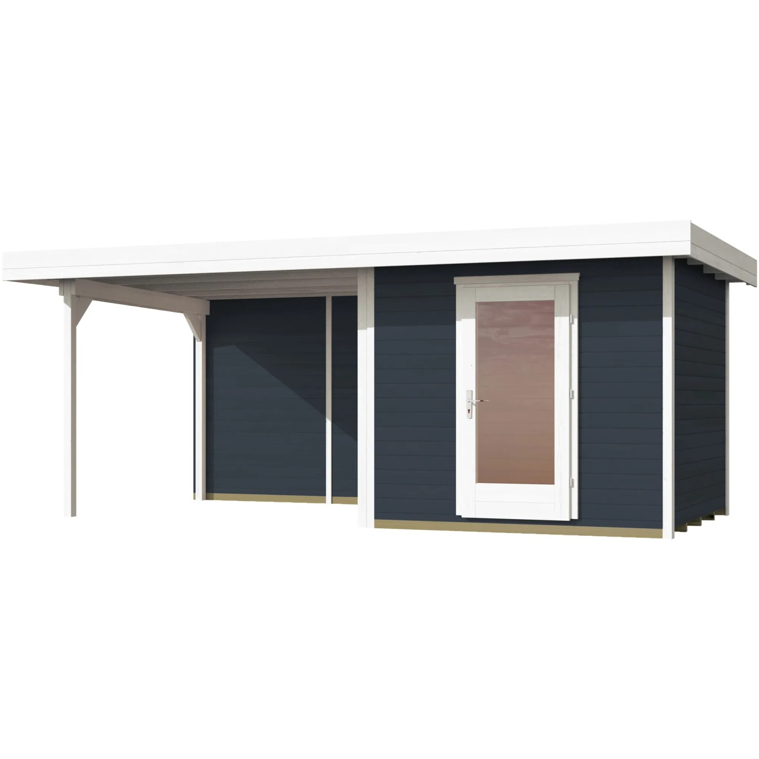 OBI Outdoor Living Holz-Gartenhaus Florenz Flachdach Lasiert 530 cm x 314 cm kaufen bei OBI
