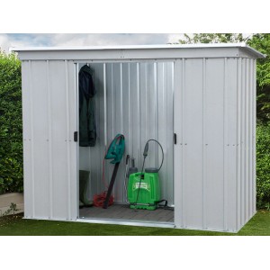 Yardmaster Gerätehaus-Set Titanium 64PZ+ Silber-Metallic B xT: 184 cm x 104 cm