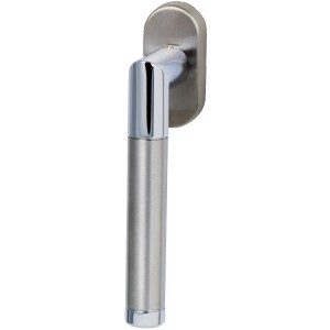 Fenstergriff Dallas, Edelstahl poliert-satiniert, für universellen Einsatz.