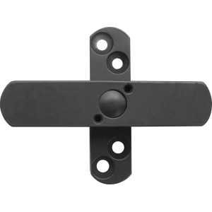 Braune Stuco-Safe Fenstersicherung für 2-flügelige Fenster, zur Montage auf Holz- und Kunststoffrahmen.