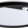 Runde Paulmann LED-Außendeckenleuchte Lamina mit PIR-Sensor, schwarz. Deckenlampe für den Außenbereich.