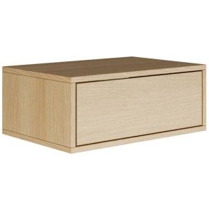 Selsey Nachttisch Framme hängend, Eiche Optik, 50 cm, mit griffloser Schublade. Modernes Design.