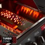 Detailaufnahme: Enders Gasgrill Monroe Pro 3 mit aktivierter Turbo Zone. Grill mit hoher Hitze.