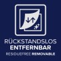 Symbol für rückstandslos entfernbares tesa Insect Stop Fliegengitter Fenster.