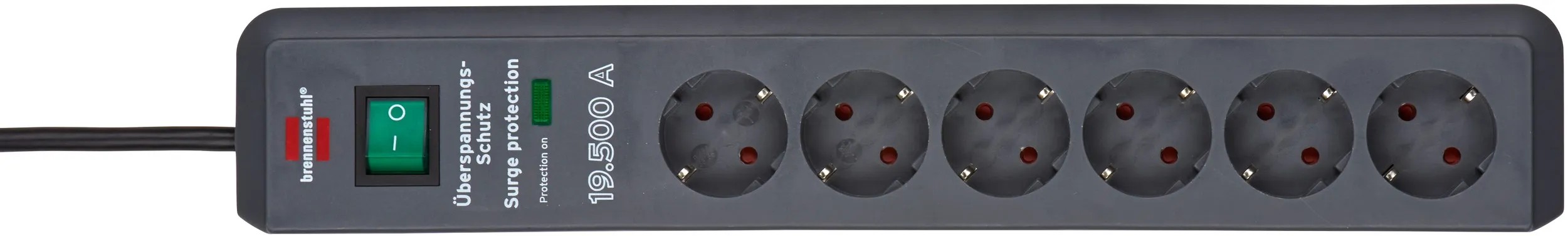 Brennenstuhl Secure Tec Steckdosenleiste 6 Fach Master Brennenstuhl Steckdosenleiste 6-fach Secure-Tec Überspannungsschutz