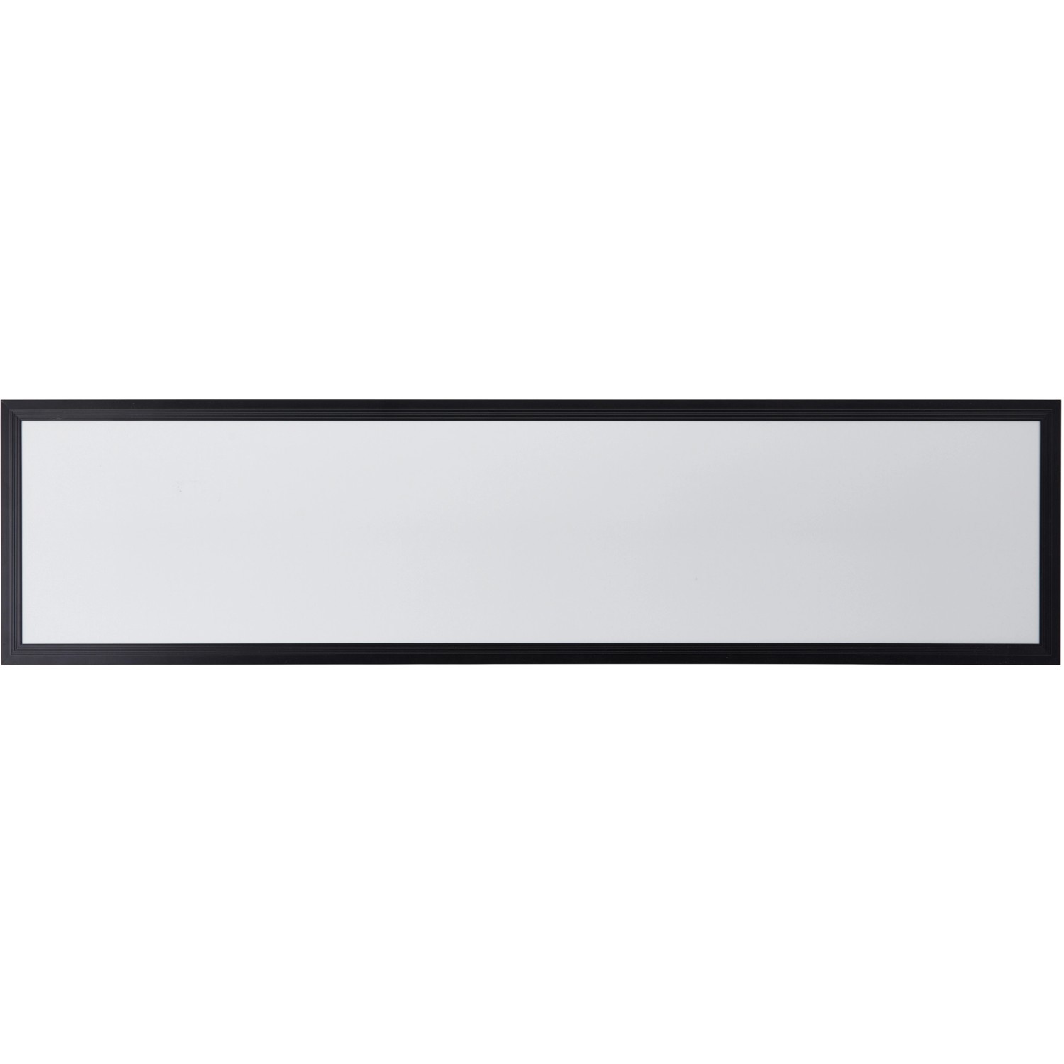 Rechteckige, schwarze LED-Deckenleuchte Briston, 100x25 cm, für Flur und Gang.