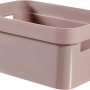 Curver Infinity Aufbewahrungsbox in Rosa, 17,5x26x12,3 cm, mit Griffen. Ideal zum Stapeln.