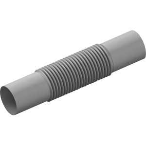 Graues, biegbares Flexrohr EN32 im 5er-Set für Elektroinstallationen.