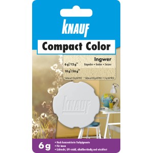 Knauf Compact Color Ingwer 6g: Farbpigment für Putz, zur individuellen Farbgestaltung.