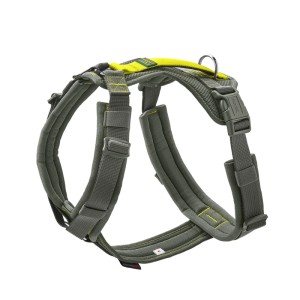 Hunter Y-Geschirr Maldon 3.0 Gr. M 53 - 71 cm DunkelGrau/Gelb